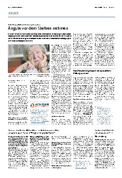 Vorschauseite 1: Ängste vor dem Sterben nehmen