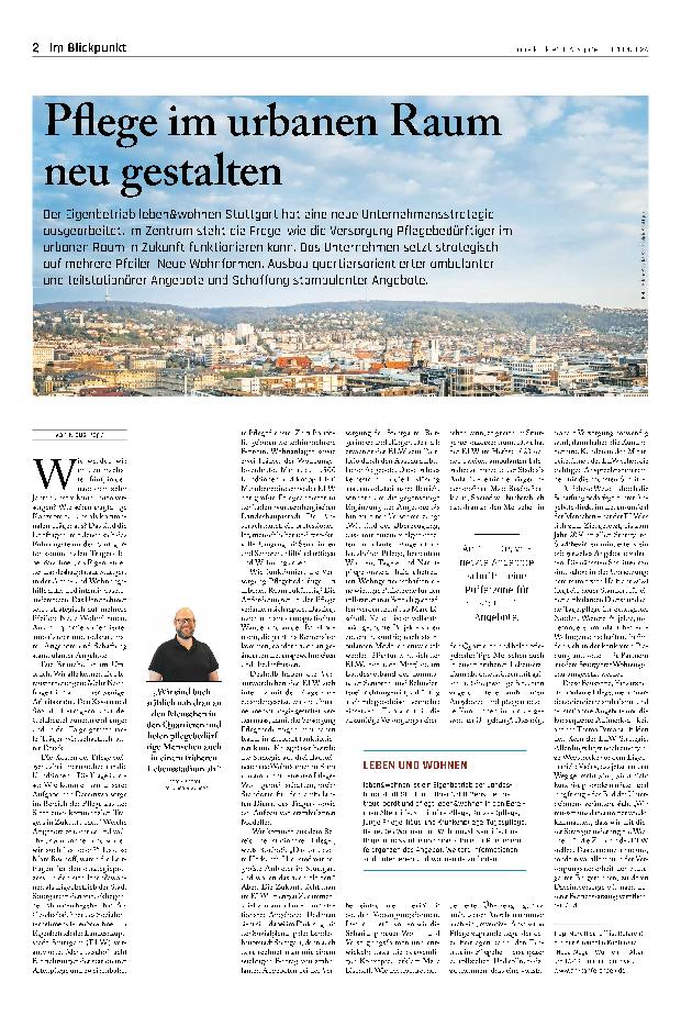 Vorschauseite 1: Pflege im urbanen Raum neu gestalten