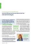 Vorschauseite 1: Entwicklung personenzentrierter Dienstleistungen
