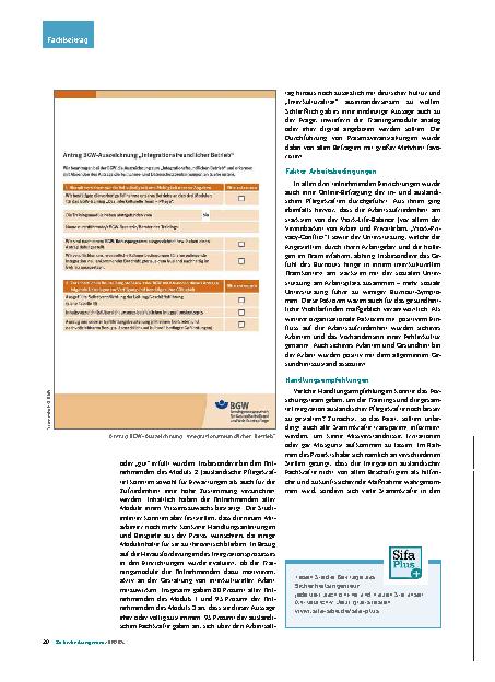 Vorschauseite 4: Ausländische Pflegekräfte: Was bringen Trainings für die Integration?