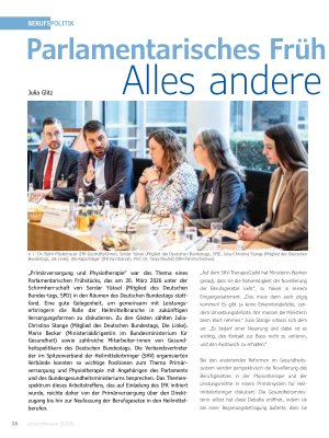 Vorschauseite 1: Parlamentarisches Frühstück: Alles andere als kalter Kaffee