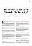 Vorschauseite 1: Blick zurück nach vorn: Wo steht die Branche?
