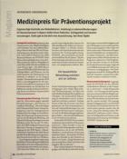 Vorschauseite 1: Medizinpreis für Präventionsprojekt