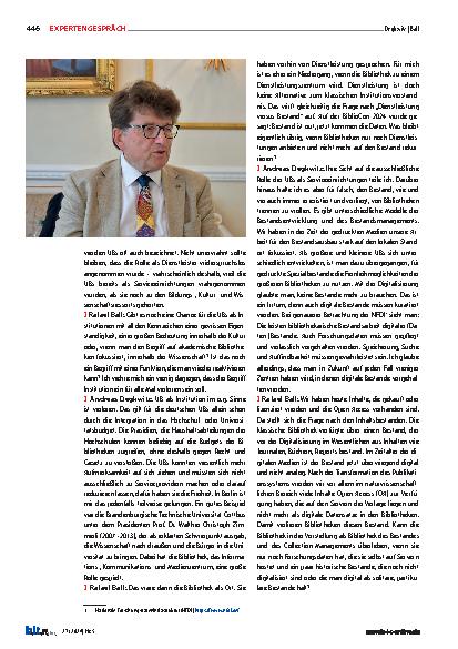 Vorschauseite 3: Die Bibliothek als Ort hat die Bibliothek als Institution abgelöst – zum Guten?