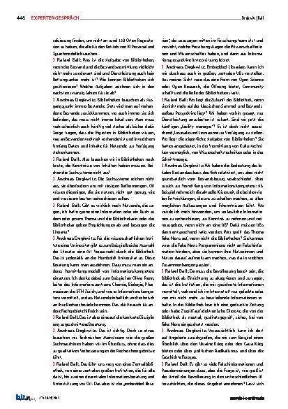 Vorschauseite 5: Die Bibliothek als Ort hat die Bibliothek als Institution abgelöst – zum Guten?