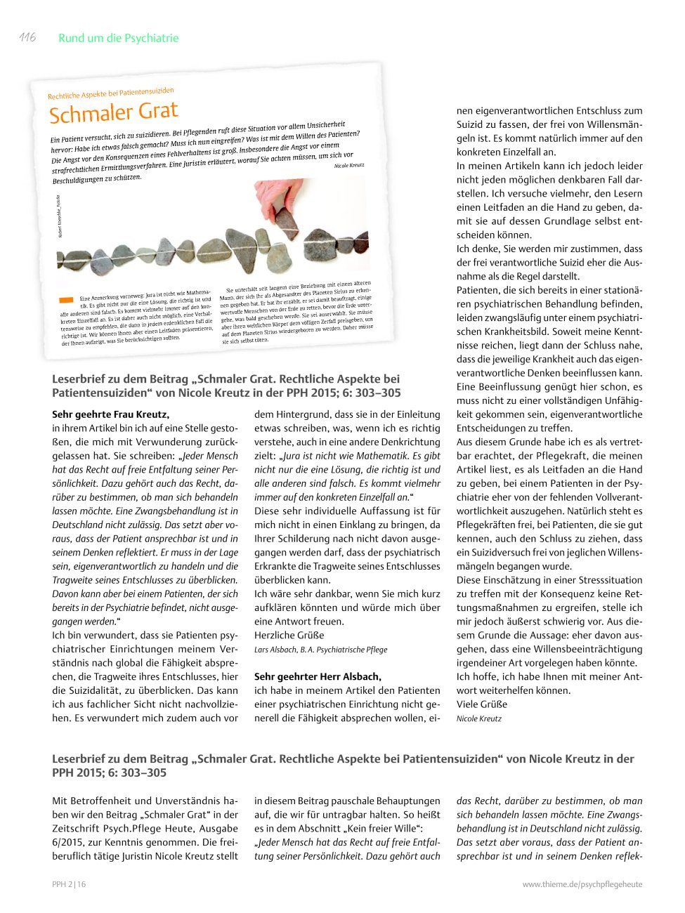 Vorschauseite 1: Rund um die Psychiatrie