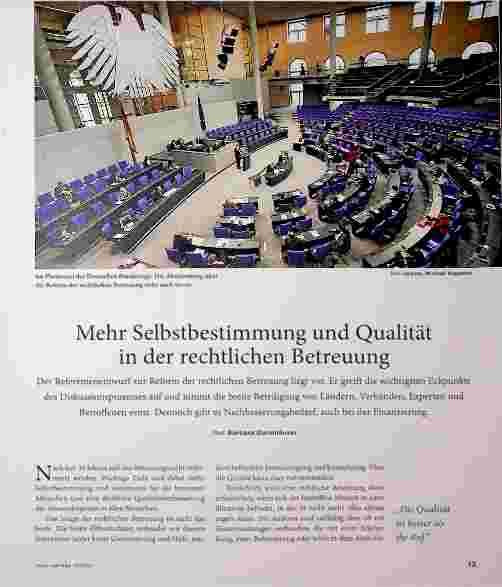 Vorschauseite 1: Mehr Selbstbestimmung und Qualität in der rechtlichen Betreuung