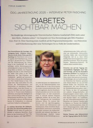 Vorschauseite 1: Diabetes sichtbar machen