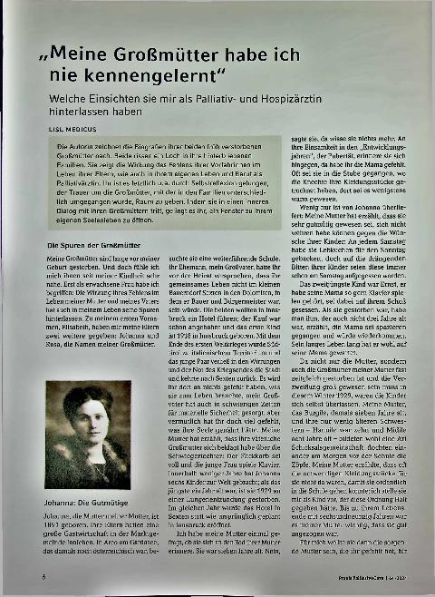 Vorschauseite 1: „Meine Großmütter habe ich nie kennengelernt. “
