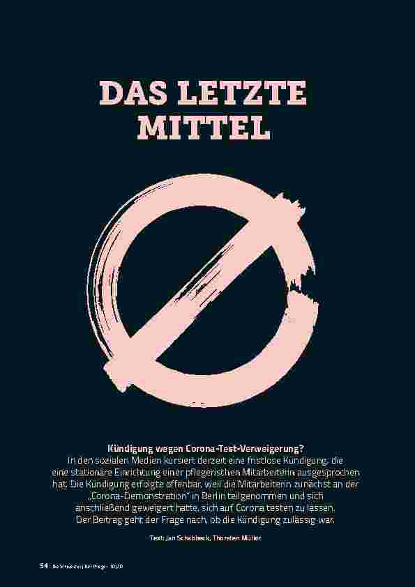 Vorschauseite 1: Corrected: DAS LETZTE MITTEL