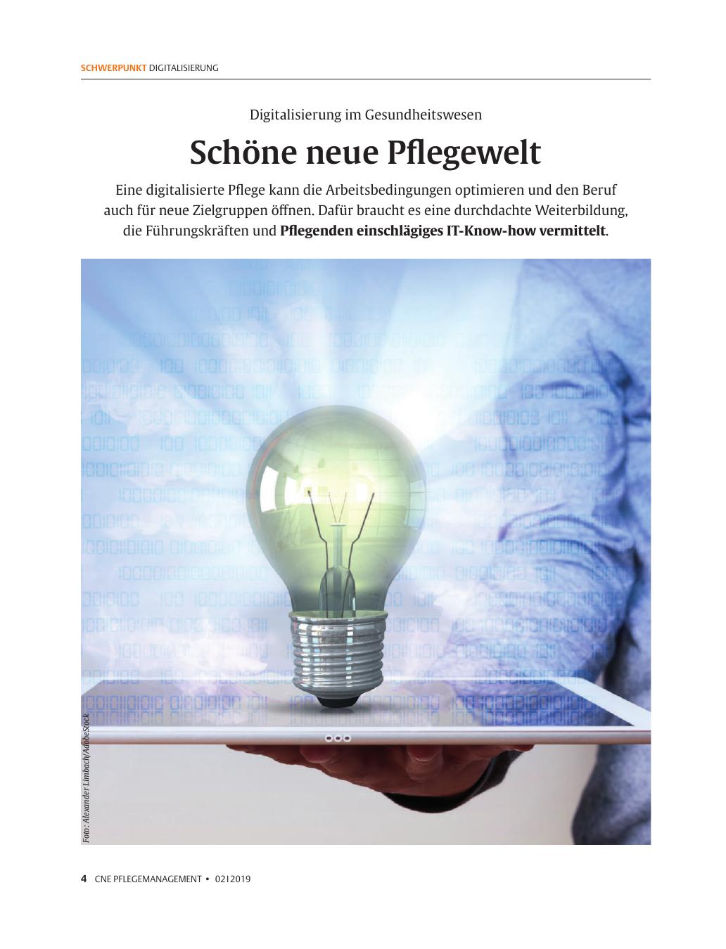 Vorschauseite 1: Schöne neue Pflegewelt