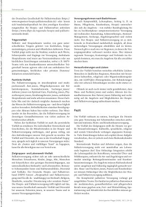 Vorschauseite 5: Vielfalt der Palliativversorgung: Wege zur Ambulantisierung Wie flexible Strukturen die Versorgung ins häusliche Umfeld bringen