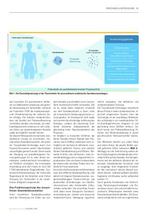Vorschauseite 2: Standardisierte Gewebedissoziation – enzymfrei die personalisierte Medizin erschließen
