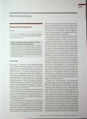 Vorschauseite 1: Rechtsprechung Sozialversicherungsrecht