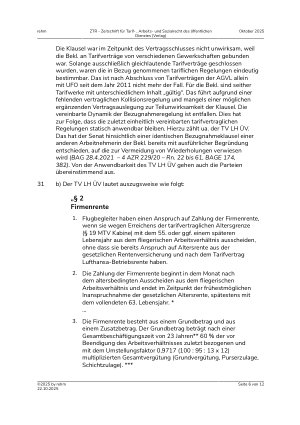Vorschauseite 6: Bezugnahme auf mehrere Tarifwerke – Entfall der zeitlichen Dynamik – anzuwendende Tarifverträge – betriebliche Übung