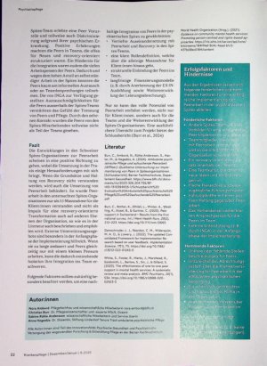 Vorschauseite 3: Peerarbeit in der gsychiatrischen pitex - Resultate einer Untersuchung