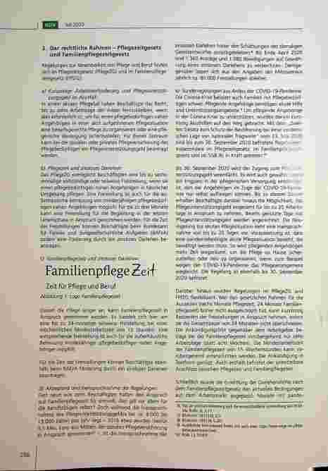 Vorschauseite 2: Vereinbarkeit von Pflege und Beruf - die Regelungen des Familienpflegezeitgesetzes und Maßnahmen des Bundesministeriums für Familie, Senioren, Frauen und Jugend (BMFSFJ)