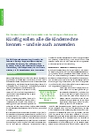 Vorschauseite 1: Künftig sollen alle die Kinderrechte kennen – und sie auch anwenden.