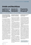 Vorschauseite 1: Urteile und Beschlüsse