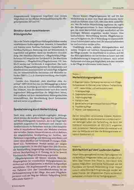 Vorschauseite 4: Orientierung im Bildungslabyrinth schafft Möglichkeiten der Ausund Weiterbildung im Gesundheitswesen.