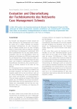 Vorschauseite 1: Evaluation und Überarbeitung der Fachdokumente des Netzwerks Case Management Schweiz