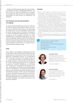 Vorschauseite 3: Sturzprävention im privaten Wohnraum Den privaten Wohnraum älterer Personen sicher gestalten