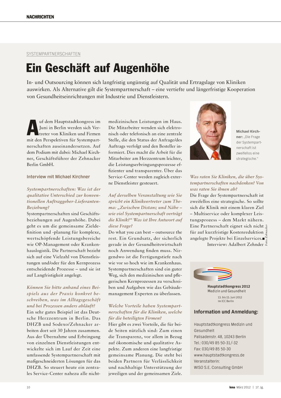 Vorschauseite 1: Ein Geschäft auf Augenhöhe