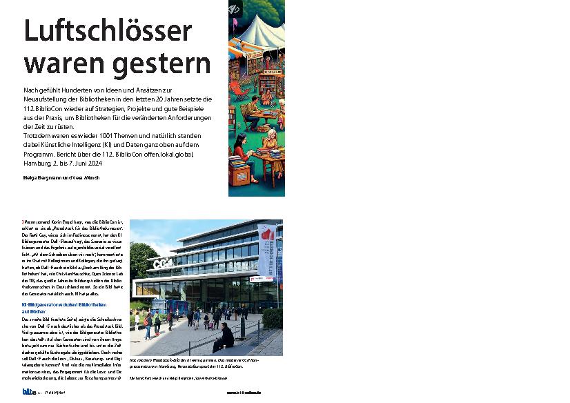 Vorschauseite 1: Luftschlösser waren gestern.