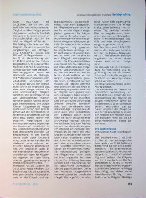 Vorschauseite 3: Zur sozialversicherungspflichtigen Beschäftigung im Rahmen der Erbringung stationärer Pflegeleistungen