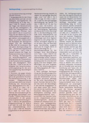 Vorschauseite 4: Zur sozialversicherungspflichtigen Beschäftigung im Rahmen der Erbringung stationärer Pflegeleistungen