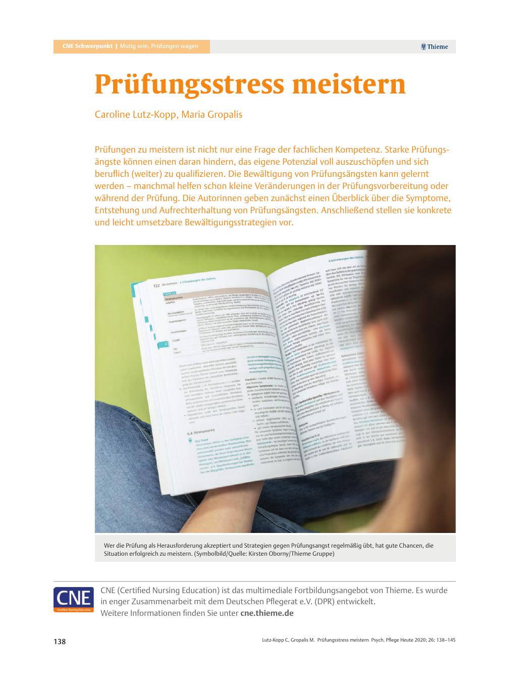 Vorschauseite 1: Prüfungsstress meistern