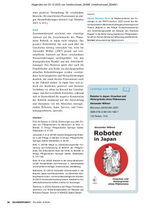 Vorschauseite 5: Japan als Land der Robotik Auf Ursachensuche und mit einem Blick auf die Robotik in der Pflege in Deutschland