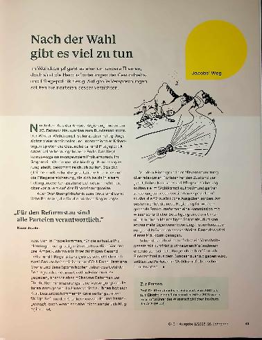 Vorschauseite 1: Nach der Wahl gibt es viel zu tun
