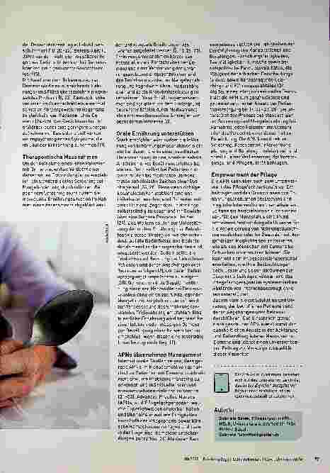 Vorschauseite 2: Die Rolle von Advanced Practice Nurses beim Ernährungsmanagement von geriatrischen Patienten mit Demenz und Mangelernährung.