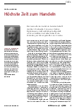 Vorschauseite 1: Höchste Zeit zum Handeln