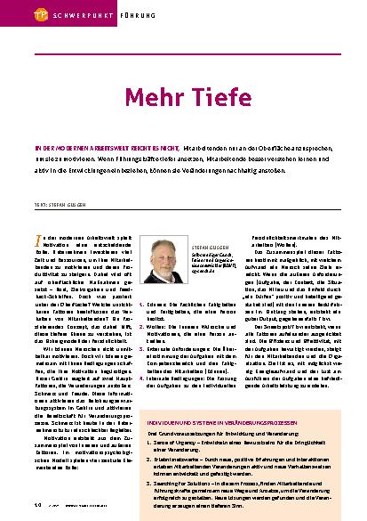 Vorschauseite 1: Mehr Tiefe