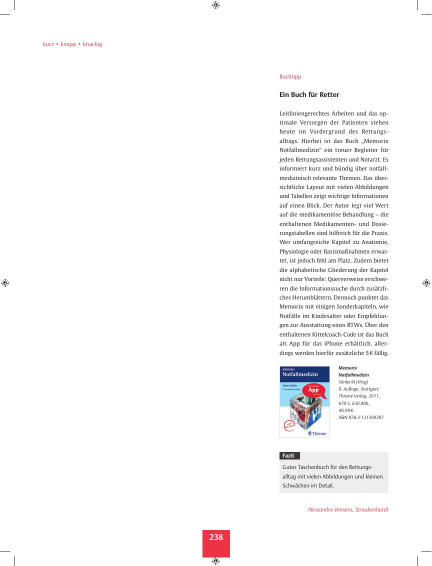 Vorschauseite 1: Buchtipp? Ein Buch für Retter