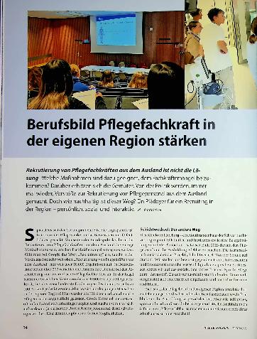 Vorschauseite 1: Berufsbild Pflegefachkraft in der eigenen Region stärken