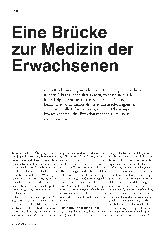 Vorschauseite 1: Eine Brücke zur Medizin für Erwachsene