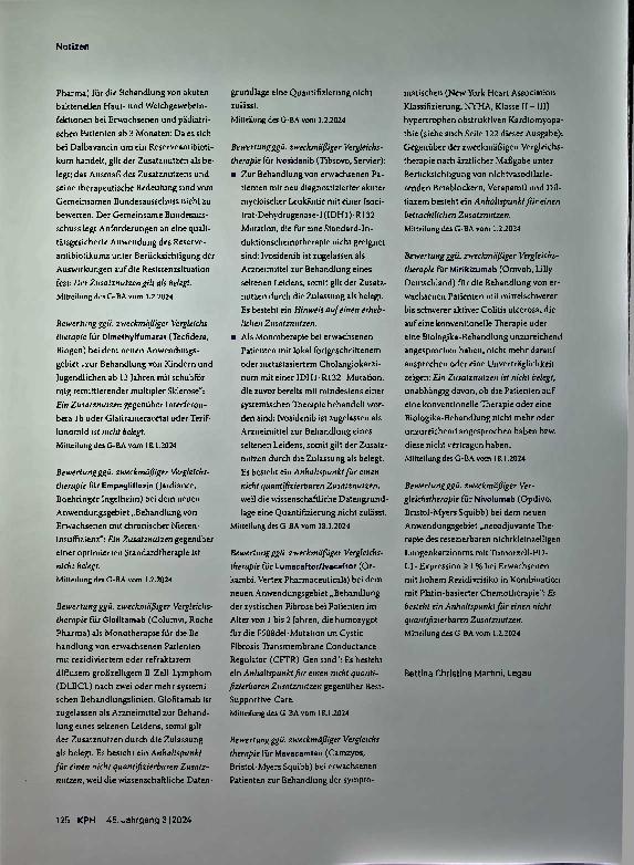 Vorschauseite 4: Mavacamten bei symptomatischer hypertrophischer obstruktiver Kardiomyopathie