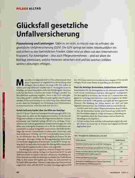 Vorschauseite 1: Glücksfall gesetzliche Unfallversicherung