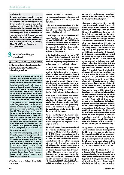 Vorschauseite 1: 9. Zum Behandlungsstandard