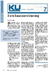 Vorschauseite 1: Z wie Zusatzversicherung