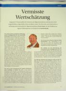 Vorschauseite 1: Vermisste Wertschätzung