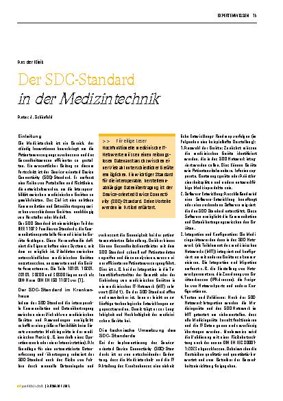 Vorschauseite 1: Der DICOM-Standard in der Medizintechnik