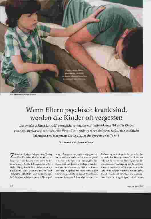Vorschauseite 1: Wenn Eltern psychisch krank sind, werden die Kinder oft vergessen.