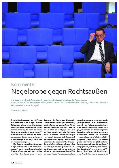 Vorschauseite 1: Nagelprobe gegen Rechtsaußen