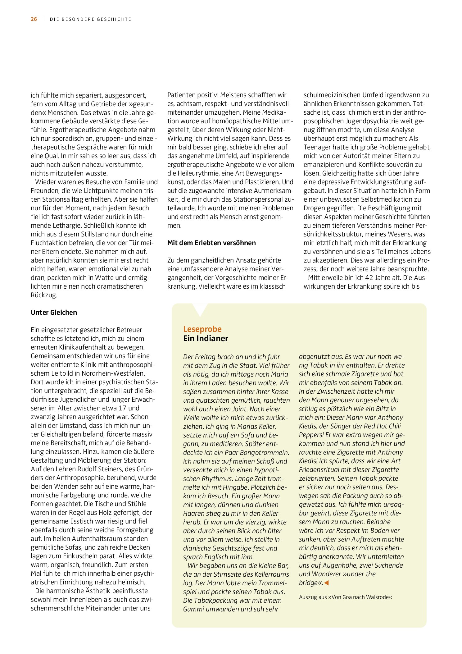 Vorschauseite 2: Die Angst vor der Psychose bleibt