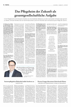 Vorschauseite 1: Das Pflegeheim der Zukunft als gesamtgesellschaftliche Aufgabe