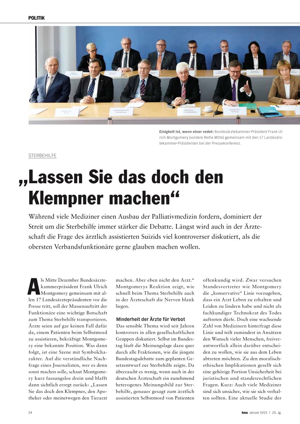 Vorschauseite 1: ?Lassen Sie das doch den Klempner machen?